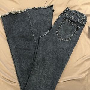 Altered estate, Jean with Bella and fray bottom. Size Large